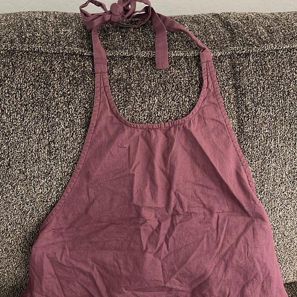 FREE PEOPLE ENDLESS SUMMER BEACHSIDE TIDE HALTER MAXI DRESS BURGUNDY WINE Sz XS - Picture 6 of 17